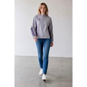 ADIDAS Women's Windbreaker Hooded Jacket Size M